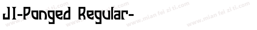 JI-Ponged Regular字体转换